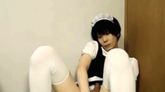 Amateur Japanese CD cute maid jack