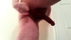 fucking twink ass with glass dildo until i cum