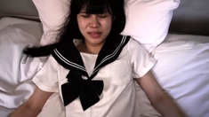 Great close up in japanese teen blowjob pov