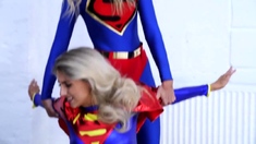 Superheroines Wonder Woman Supergirl Power Girl and Marvel