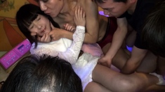 Japanese group sex with pussy licking and fucking