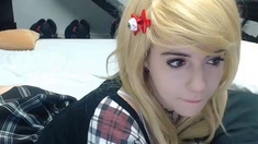 Blond college teen fucked
