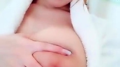 Amateur Asian teen sucks this big hard cock