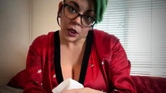 Big boobs milf masturbates with her dildo