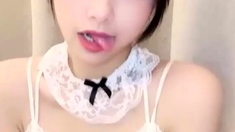 Close up POV of teen sucking cock