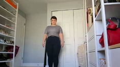 Cute curly brunette solo webcam masturbation