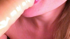 Big boobs milf masturbates with her dildo