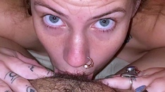 Horny amateur lesbians lick labias