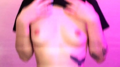 Curly Blonde Teen Records Solo Dildo Masturbation More at