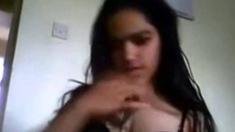 Indian Babe with Cute Lips on Webcam