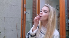Lovely Blonde With Tight Pussy Masturbate Solo