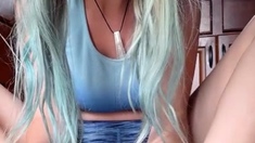 Blonde Foot Fetish on Cam