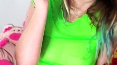 Amateur Big Titted Brunette Get Fucked On The Couch