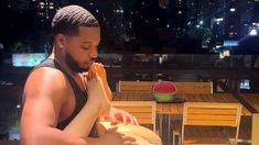 Muscled Interracial Anal Outdoors