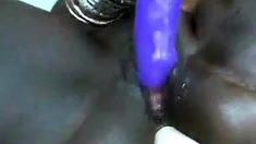 Black BBW Pussy Squirting on Webcam
