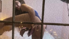 Kinky moist taco brunette anal toy play during masturbating