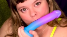 Dildo solo 49 years BBW housewife with big boobs