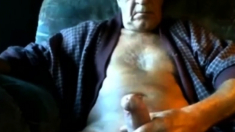 grandpa cum on webcam