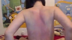 Caning Her Back Spanking Tits 1