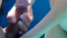 Girl Pulling My Cock Underwater