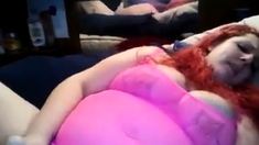 Redhead pigtails play with pussy with a dildo - negrofloripa